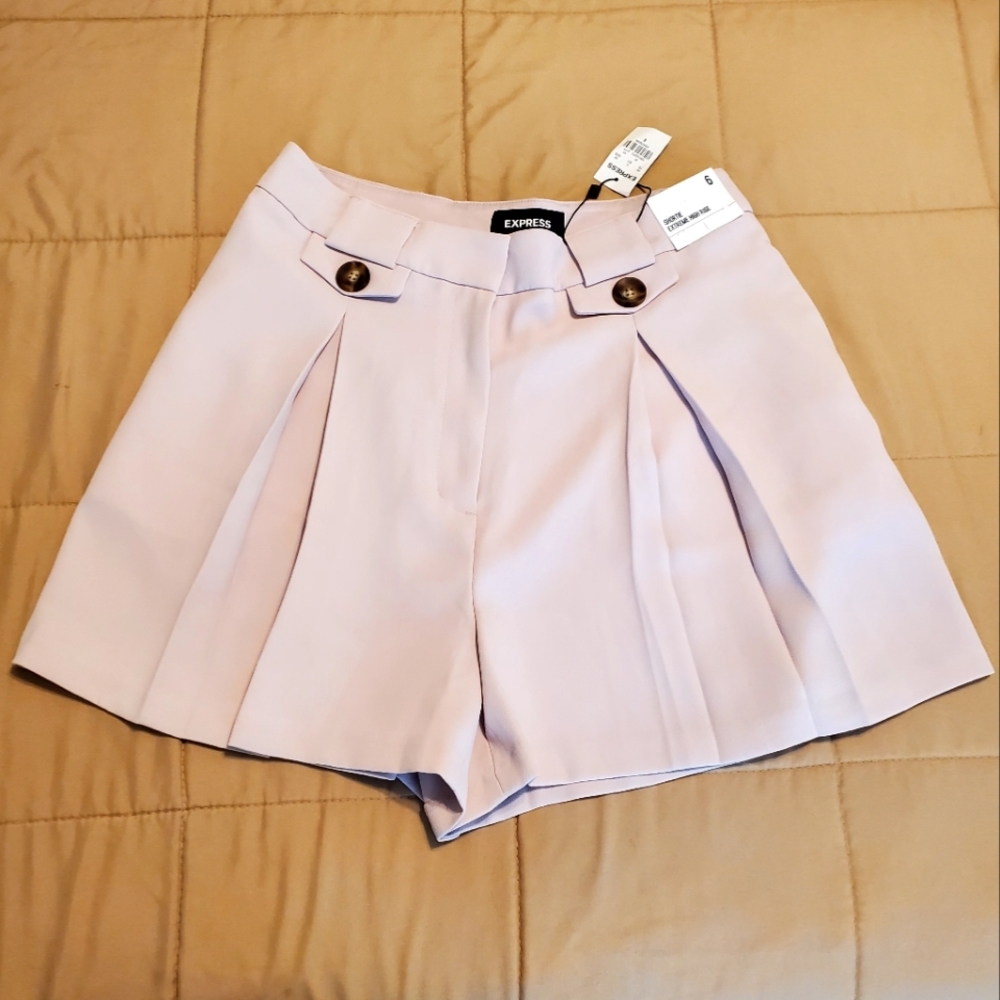 NWT Express Dusty Pink Mini High Rise Skort